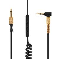 Aux 3,5 mm-es audiokábel Marshall Major fejhallgatóhoz - Fekete, csavarva mikrofonnal