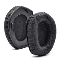 Csere fülpárnák Sennheiser HDR165, 175, 185, 195 és RS165, 175, 185, 195 fejhallgatókhoz - Fekete bőr ráncos