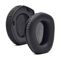 Csere fülpárnák Sennheiser HDR165, 175, 185, 195 és RS165, 175, 185, 195 fejhallgatókhoz - Fekete, sima bőr